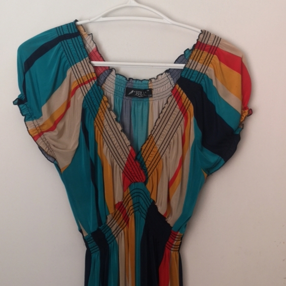 Unique multi-colour maxi dress - Picture 3 of 6